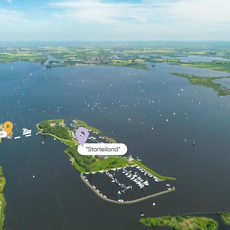 Welcome In - Houseboat 'Elysium' Met Eigen Aanlegsteiger Sneek - Offingawier Dış mekan fotoğraf