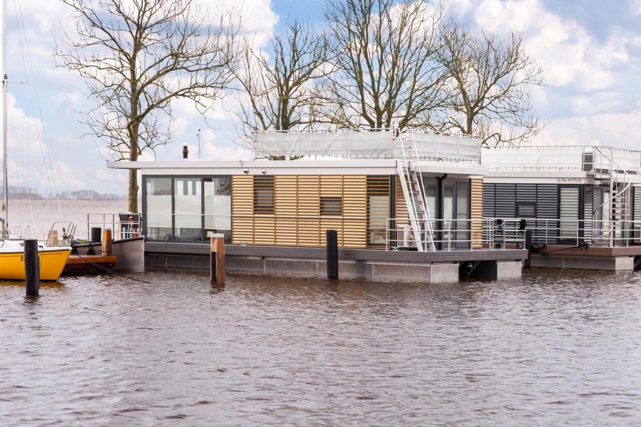 Welcome In - Houseboat 'Elysium' Met Eigen Aanlegsteiger Sneek - Offingawier Dış mekan fotoğraf