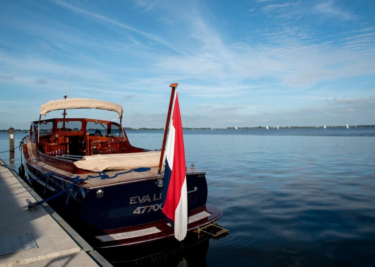 Welcome In - Houseboat 'Elysium' Met Eigen Aanlegsteiger Sneek - Offingawier Dış mekan fotoğraf